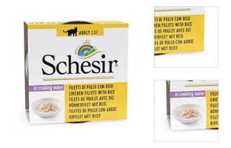 Schesir konzerva pre mačky Natural kura a ryža 85 g 3
