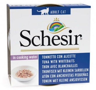 Schesir konzerva pre mačky Natural tuniak, sardinka a ryža 85 g