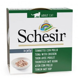 Schesir konzerva pre mačky tuniak a kura 85 g 2