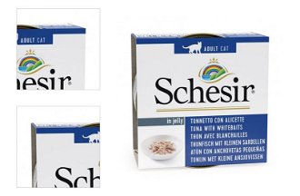 Schesir konzerva pre mačky tuniak a malé sardinky 85 g 4