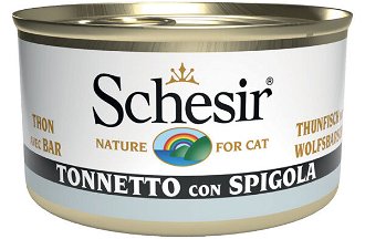 Schesir konzerva pre mačky tuniak a morsky vlk 85 g 2