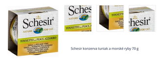 Schesir konzerva tuniak a morské ryby 70 g 1