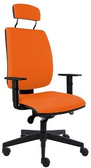 Sconto Kancelárska stolička CHARLES oranžová 2