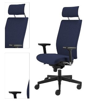 Sconto Kancelárska stolička CONNOR modrá 4