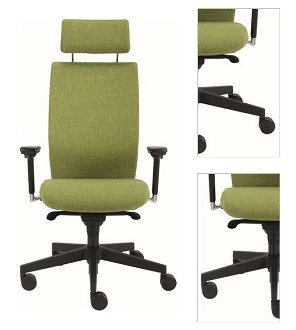 Sconto Kancelárska stolička CONNOR zelená 3