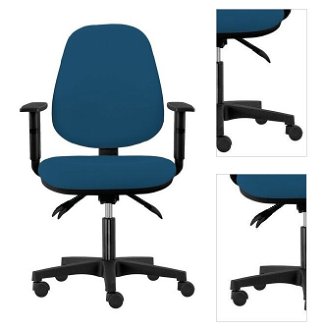 Sconto Kancelárska stolička DELILAH modrosivá 3