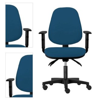 Sconto Kancelárska stolička DELILAH modrosivá 4