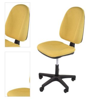 Sconto Kancelárska stolička DONA 1 žltá 4