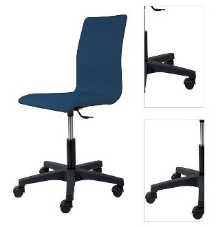 Sconto Kancelárska stolička FLEUR modrá 3
