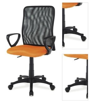 Sconto Kancelárska stolička FRESH oranžová/čierna 3