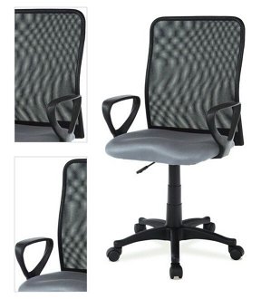 Sconto Kancelárska stolička FRESH sivá/čierna 4