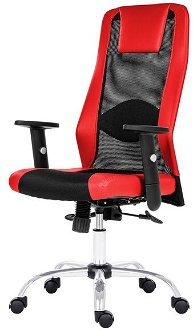 Sconto Kancelárska stolička HARDING čierna/červená 2