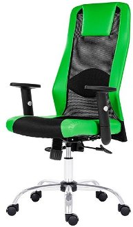 Sconto Kancelárska stolička HARDING čierna/zelená 2