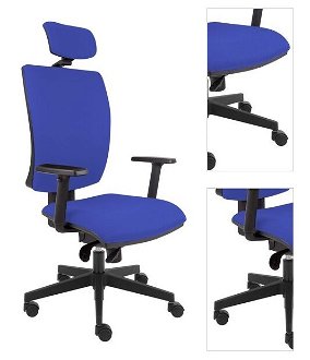 Sconto Kancelárska stolička LAUREN modrá 3