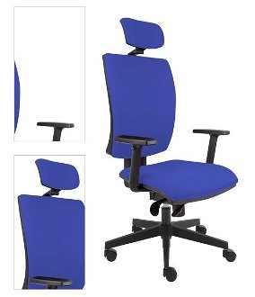 Sconto Kancelárska stolička LAUREN modrá 4