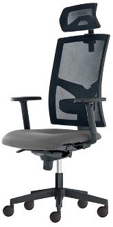 Sconto Kancelárska stolička PAIGE sivá