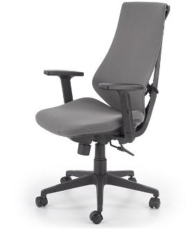 Sconto Kancelárska stolička REBAU sivá/čierna