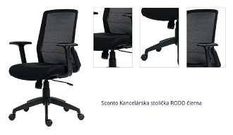 Sconto Kancelárska stolička RODD čierna 1