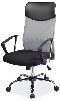 Sconto Kancelárska stolička SIGQ-025 čierna/sivá