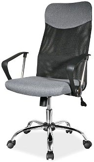 Sconto Kancelárska stolička SIGQ-025 sivá/čierna