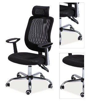 Sconto Kancelárska stolička SIGQ-118 čierna 3