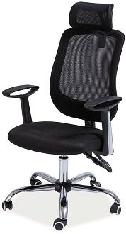 Sconto Kancelárska stolička SIGQ-118 čierna