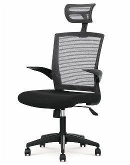 Sconto Kancelárska stolička VOLUR čierna/sivá