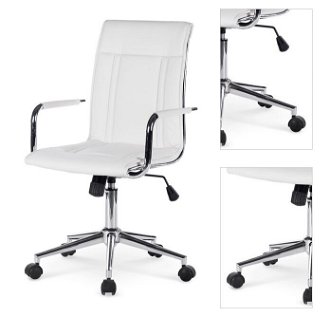Sconto Kancelárska stolička ZAKA biela 3
