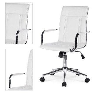 Sconto Kancelárska stolička ZAKA biela 4