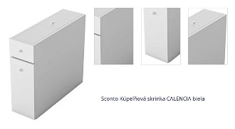 Sconto Kúpeľňová skrinka CALENCIA biela 1