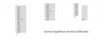 Sconto Kúpeľňová skrinka ILGIM biela 1