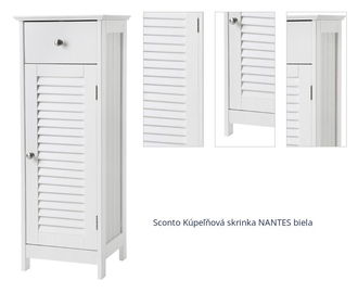 Sconto Kúpeľňová skrinka NANTES biela 1