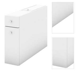 Sconto Kúpeľňová skrinka SMART biela 3
