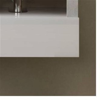 Sconto Nástenná umývadlová skrinka s umývadlom HAMBURG 6 biela lesklá/betón 9