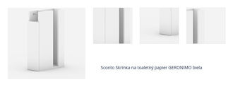 Sconto Skrinka na toaletný papier GERONIMO biela 1