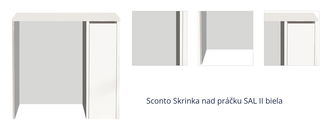 Sconto Skrinka nad práčku SAL II biela 1