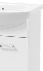 Sconto Umývadlová skrinka s umývadlom SATURNIN D50 biela/biela vysoký lesk 7