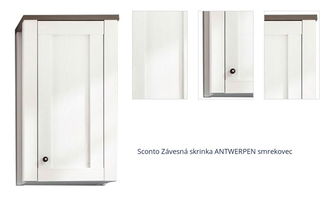 Sconto Závesná skrinka ANTWERPEN smrekovec 1