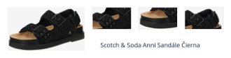 Scotch & Soda Anni Sandále Čierna 1
