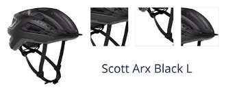 Scott Arx Black L (59-61 cm) Prilba na bicykel 1