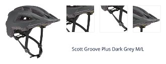 Scott Groove Plus Dark Grey M/L (57-62 cm) Prilba na bicykel 1
