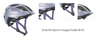 Scott Kid Spunto Happy Purple 46-52 Detská prilba na bicykel 1