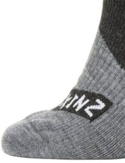 Sealskinz Waterproof All Weather Ankle Length Sock Black/Grey Marl L Cyklo ponožky 8