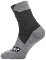 Sealskinz Waterproof All Weather Ankle Length Sock Black/Grey Marl M Cyklo ponožky