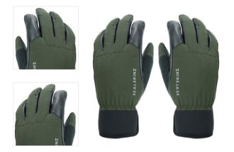 Sealskinz Waterproof All Weather Hunting Glove Olive Green/Black S Cyklistické rukavice 4