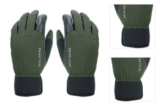 Sealskinz Waterproof All Weather Hunting Glove Olive Green/Black XL Cyklistické rukavice 3