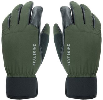 Sealskinz Waterproof All Weather Hunting Glove Olive Green/Black 2XL Cyklistické rukavice