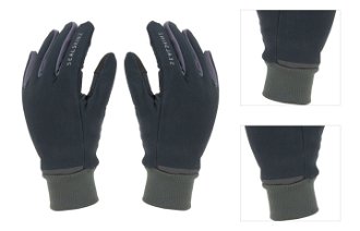 Sealskinz Waterproof All Weather Lightweight Glove with Fusion Control Black/Grey L Cyklistické rukavice 3