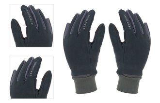 Sealskinz Waterproof All Weather Lightweight Glove with Fusion Control Black/Grey L Cyklistické rukavice 4