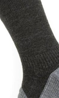 Sealskinz Waterproof All Weather Mid Length Sock Black/Grey Marl L Cyklo ponožky 5